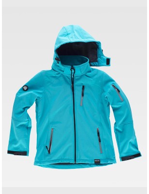SOFTSHELL DONNA CON CAPPUCCIO E ZIP INTERA