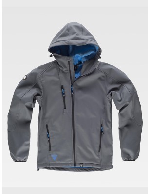 SOFTSHELL CON CAPPUCCIO E ZIP INTERA