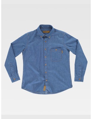 CAMICIA DONNA MANICA LUNGA COTONE DENIM
