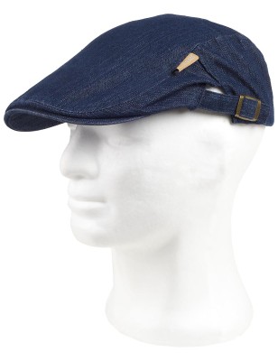 CAPPELLO STILE INGLESE TESSUTO DENIM