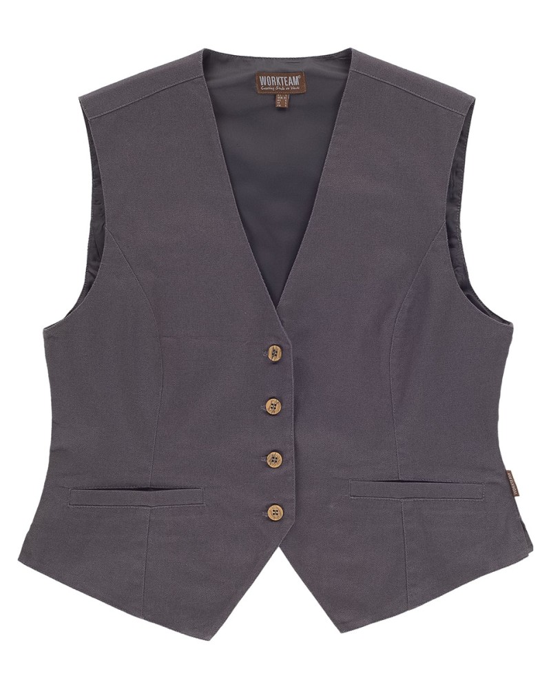 GILET DONNA TESSUTO CANVAS
