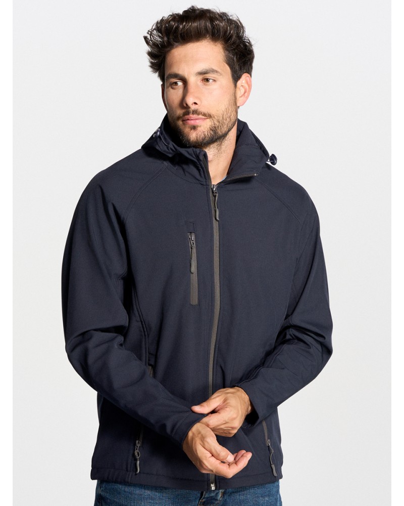 SOFTSHELL UOMO CON CAPPUCCIO