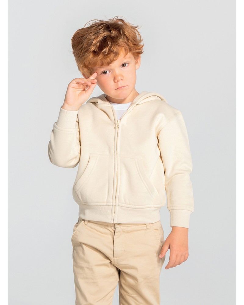 FELPA BAMBINO CAPPUCCIO E ZIP PREMIUM