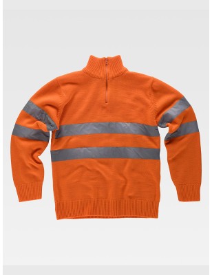 PULLOVER MEZZA ZIP ALTA VISIBILITA CLASSE 2