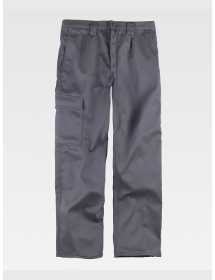 PANTALONE DA LAVORO MULTITASCHE CON FODERA IN PILE