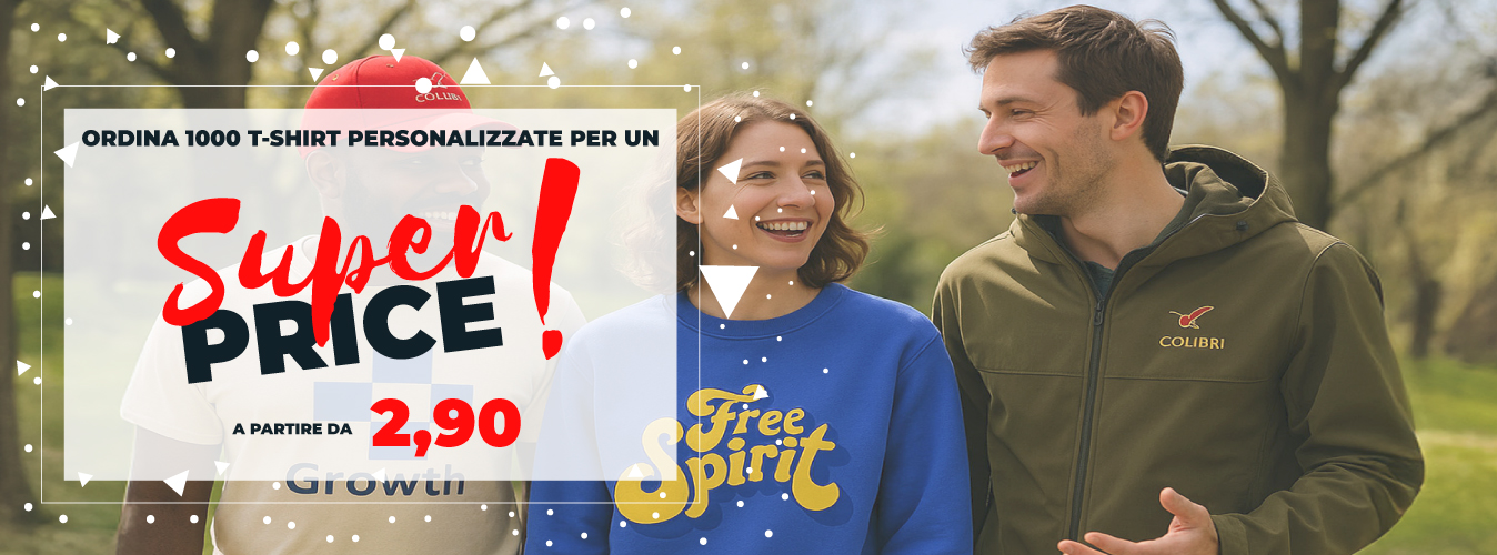 Super Price - T-Shirt personalizzate a partire da 2,90€