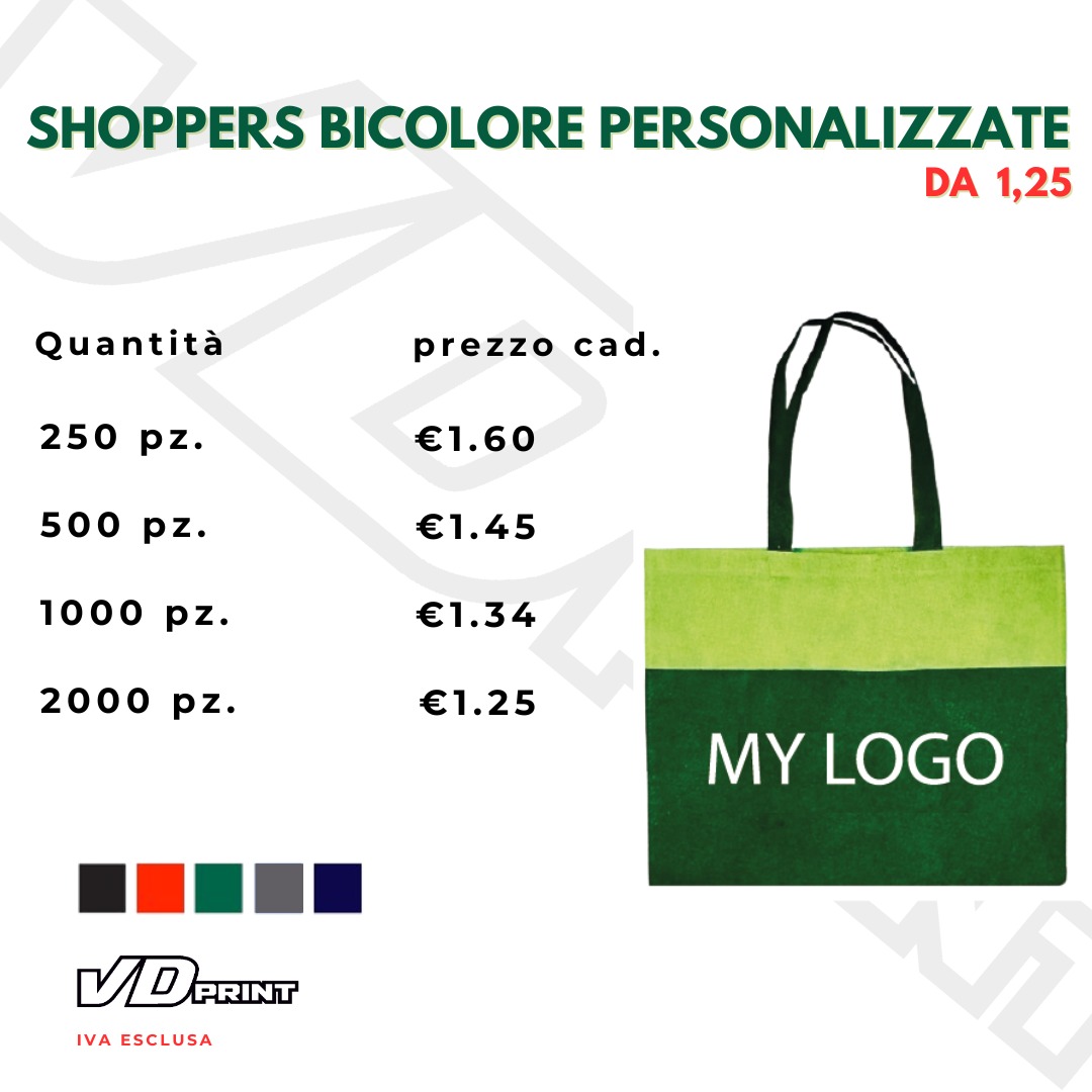 Offerta Shopper Bicolore - Listino Prezzi