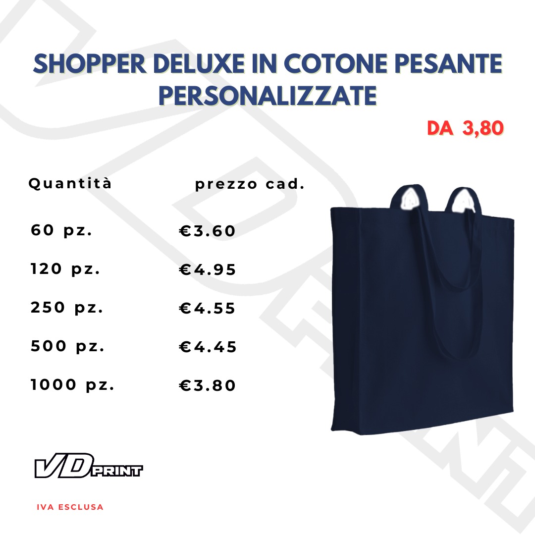 Offerta Shopper Cotone Pesante - Listino Prezzi