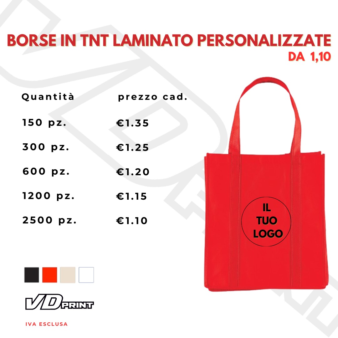 Offerta Borse TNT Laminato - Listino Prezzi