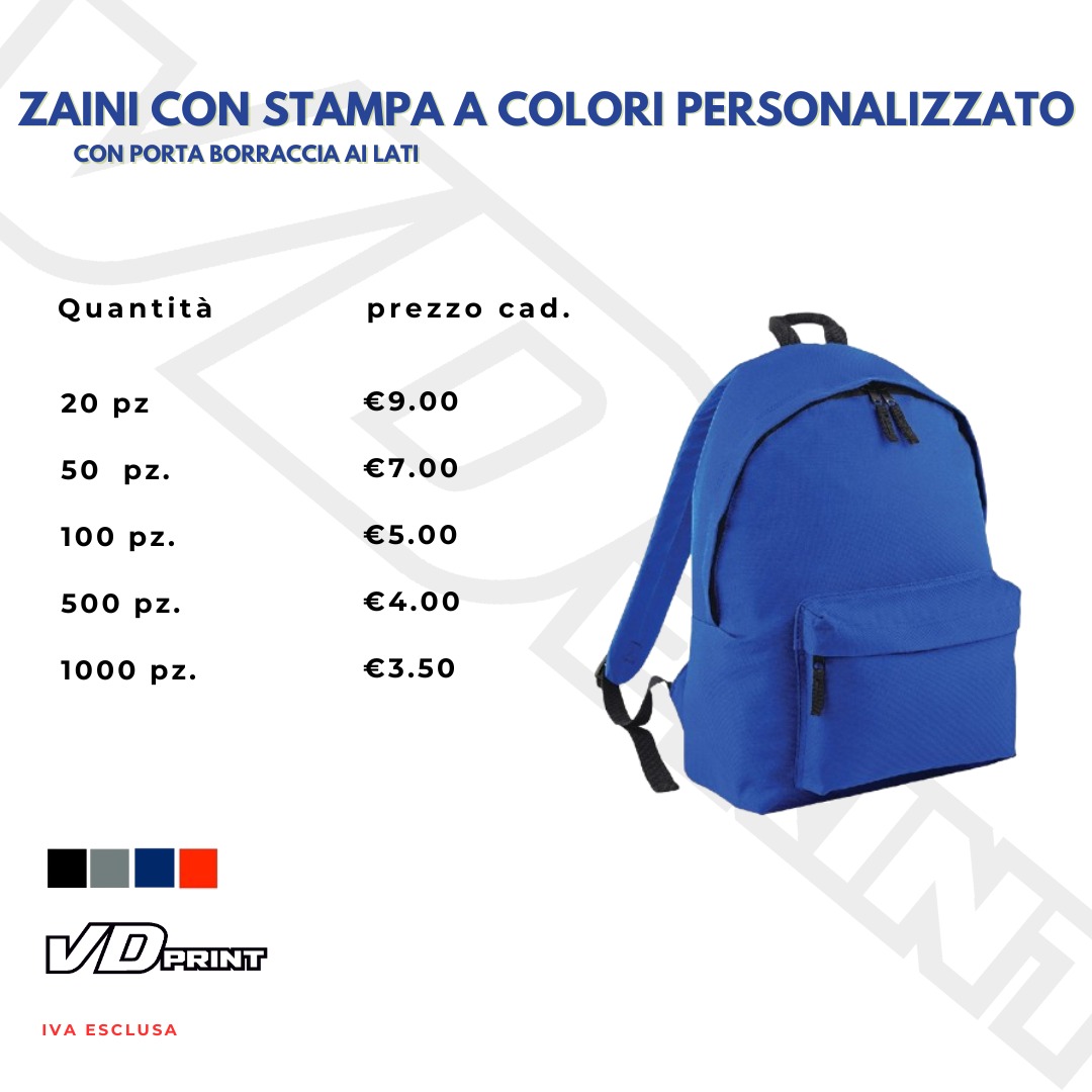 Offerta Zaini - Listino Prezzi