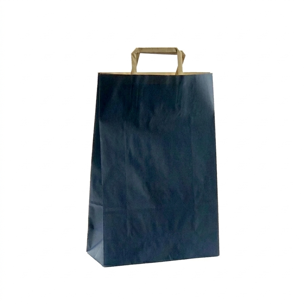 Shopper Carta Colorata Rigata Piattina