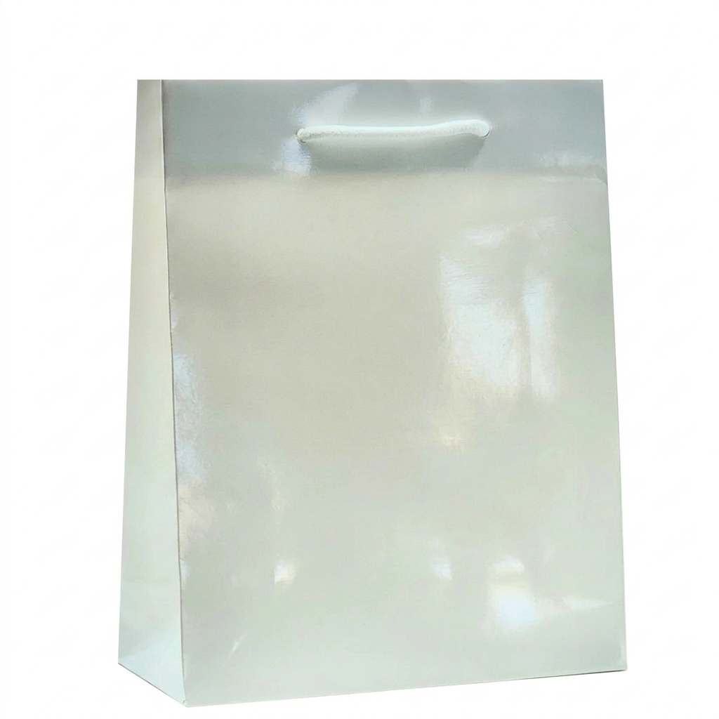 Shopper in carta plastificata lucida