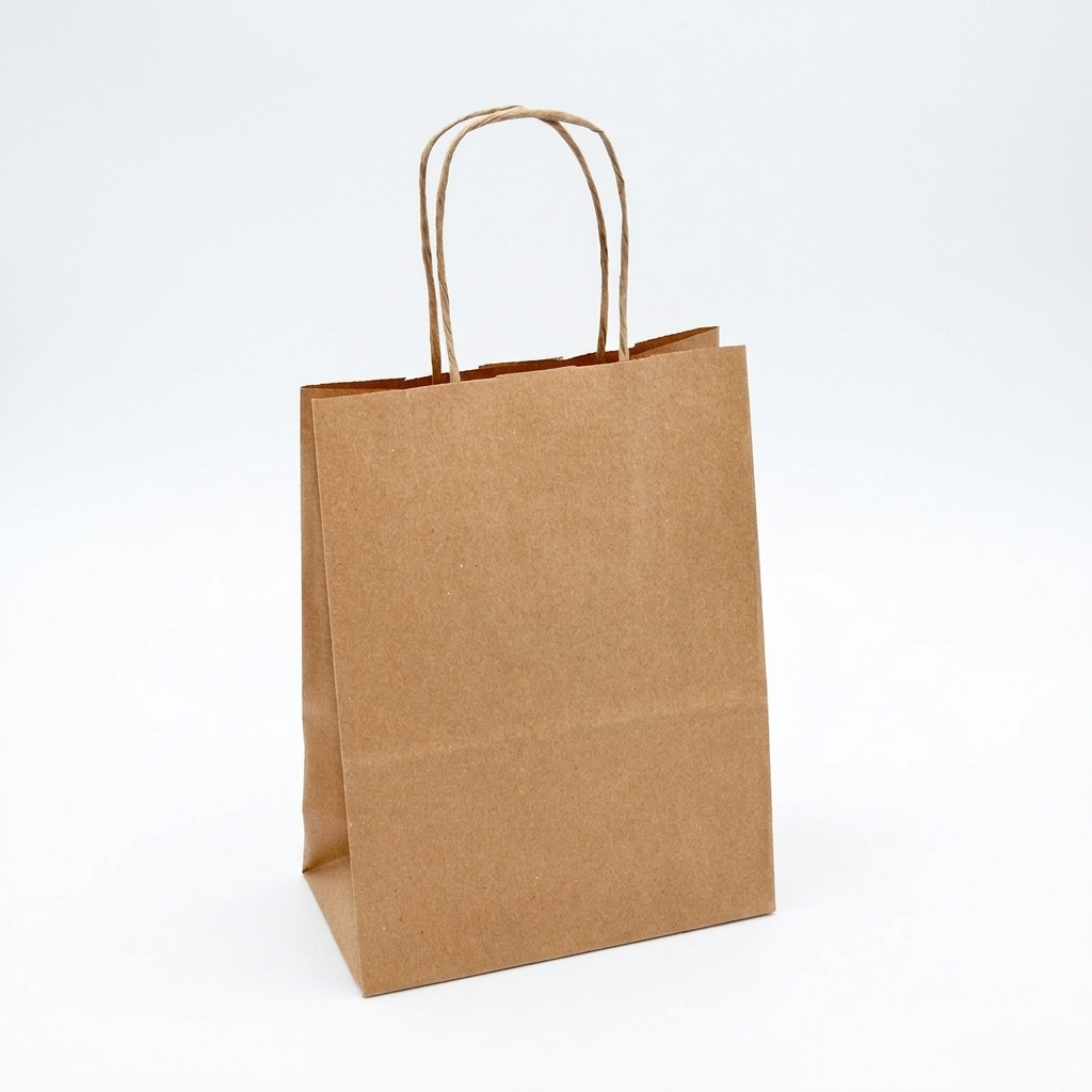 Shopper carta riciclata con manici a cordino